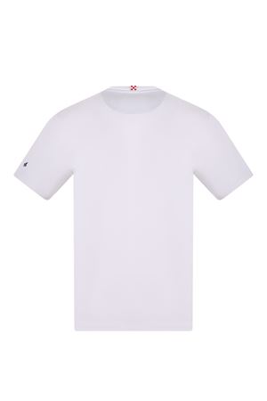Blanche Cotton T-Shirt With Printed Details MC2 SAINT BARTH | T-Shirt | BLA000100708L